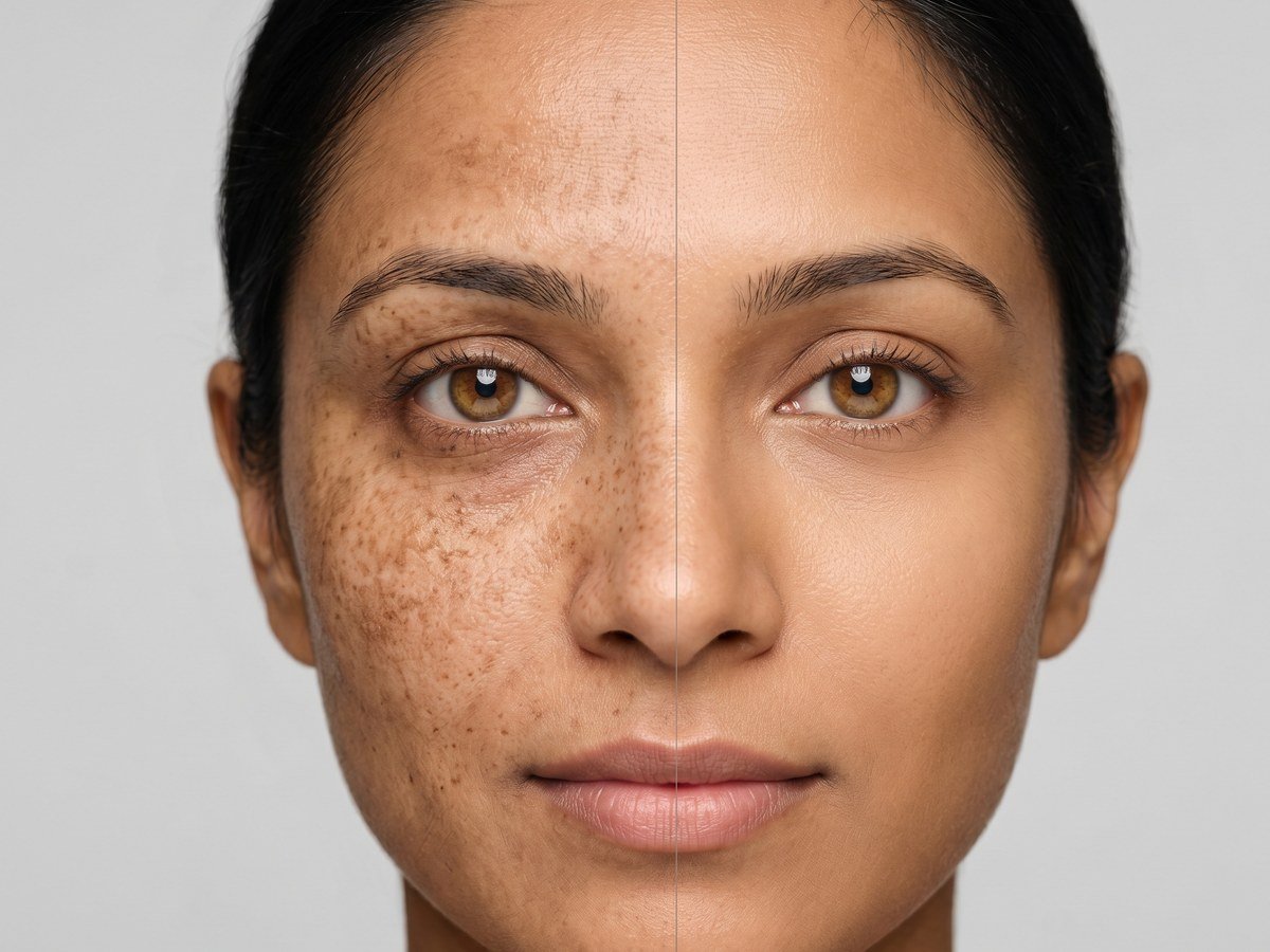 Depigmentation therapy — before and after